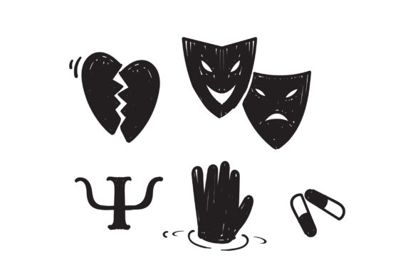 Download Doodle Set of Psychology Related - Premium Resources