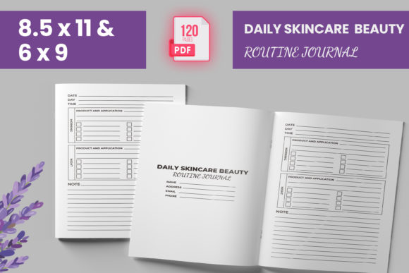 Download Daily Skincare Beauty Routine Journal _ - Premium Resources