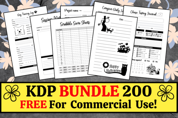 Download KDP Bundle Pack 200 Templates + Extras - Kdp bundle pack Collection