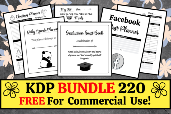 Download KDP Bundle Pack 220 Templates + Extras - Kdp bundle pack Collection
